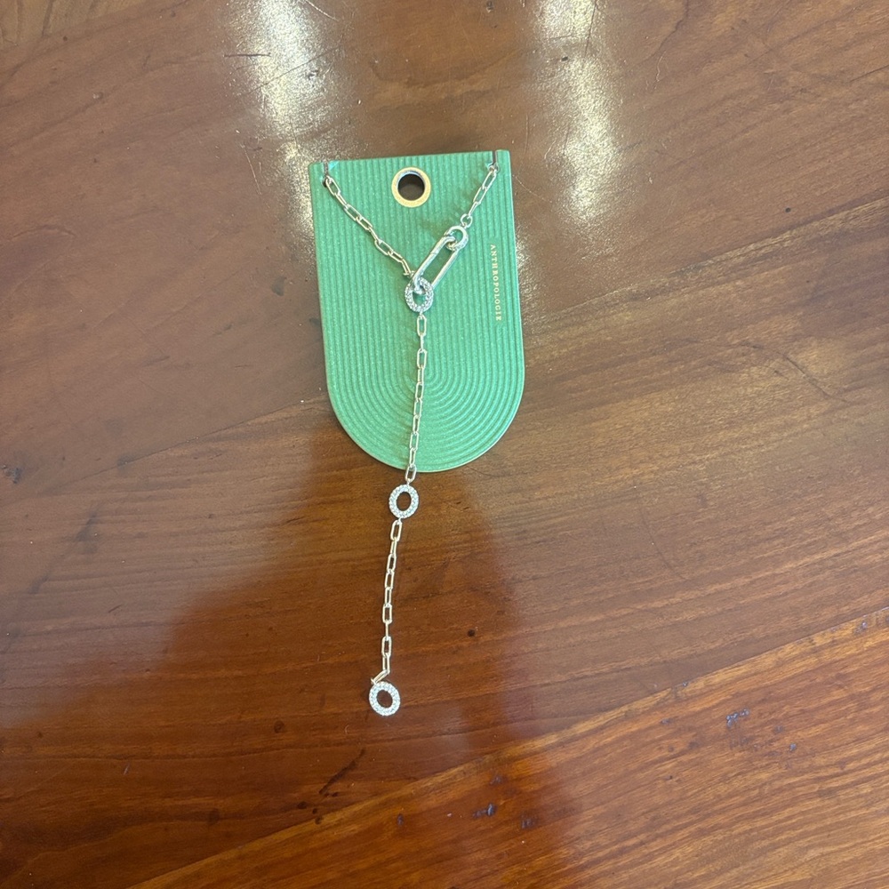 NWT Anthropologie Charmed Paperclip Chain Necklace MSRP $68 - Picture 10 of 13